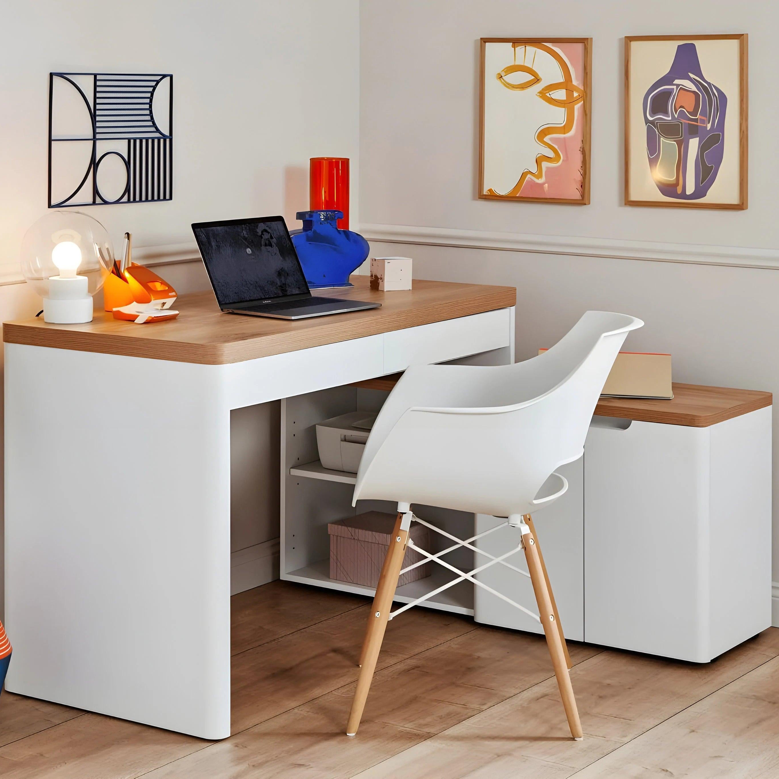 Morfield L-shaped computer Desk - YANDZ HOME