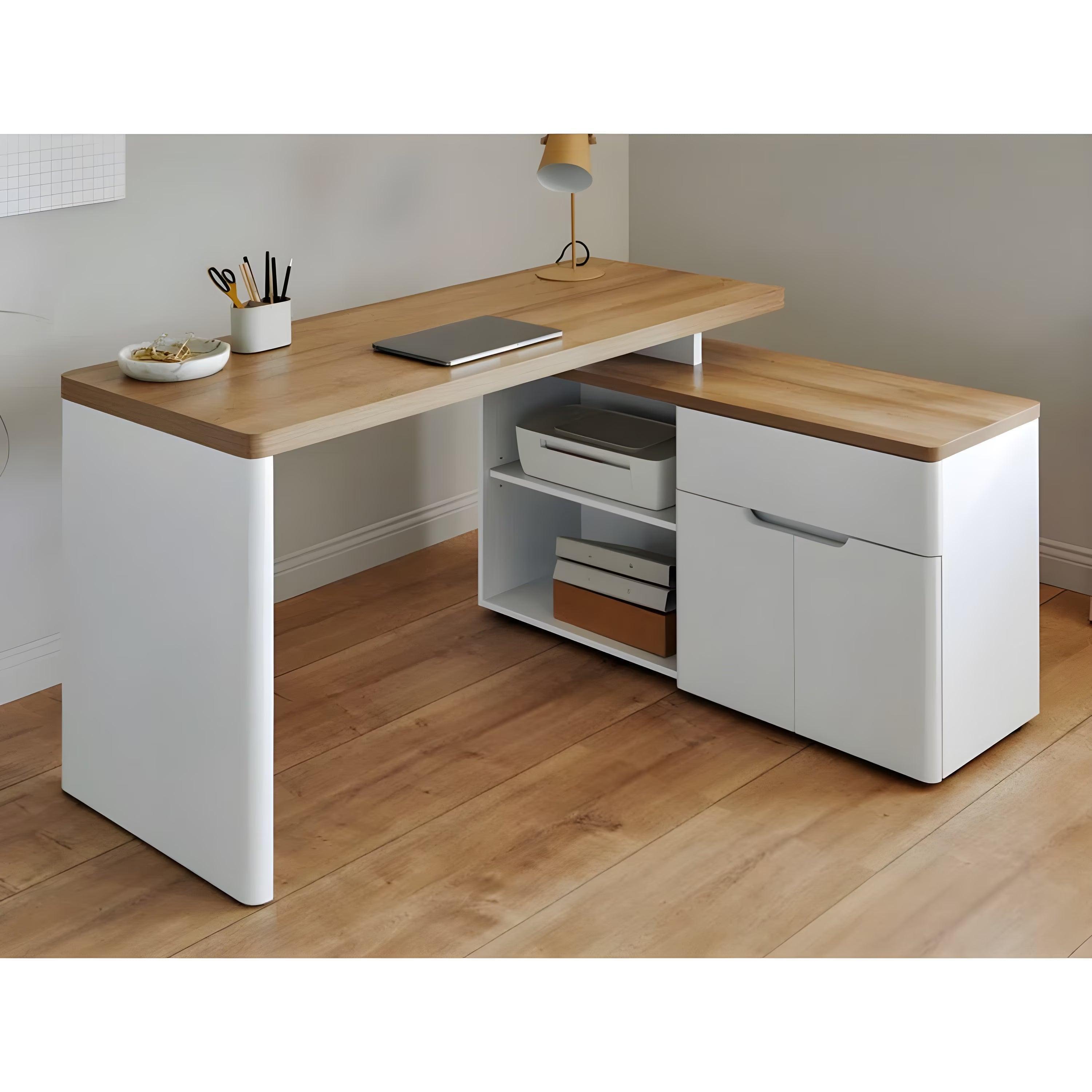 Eleanor L-shaped computer Desk - YANDZ HOME