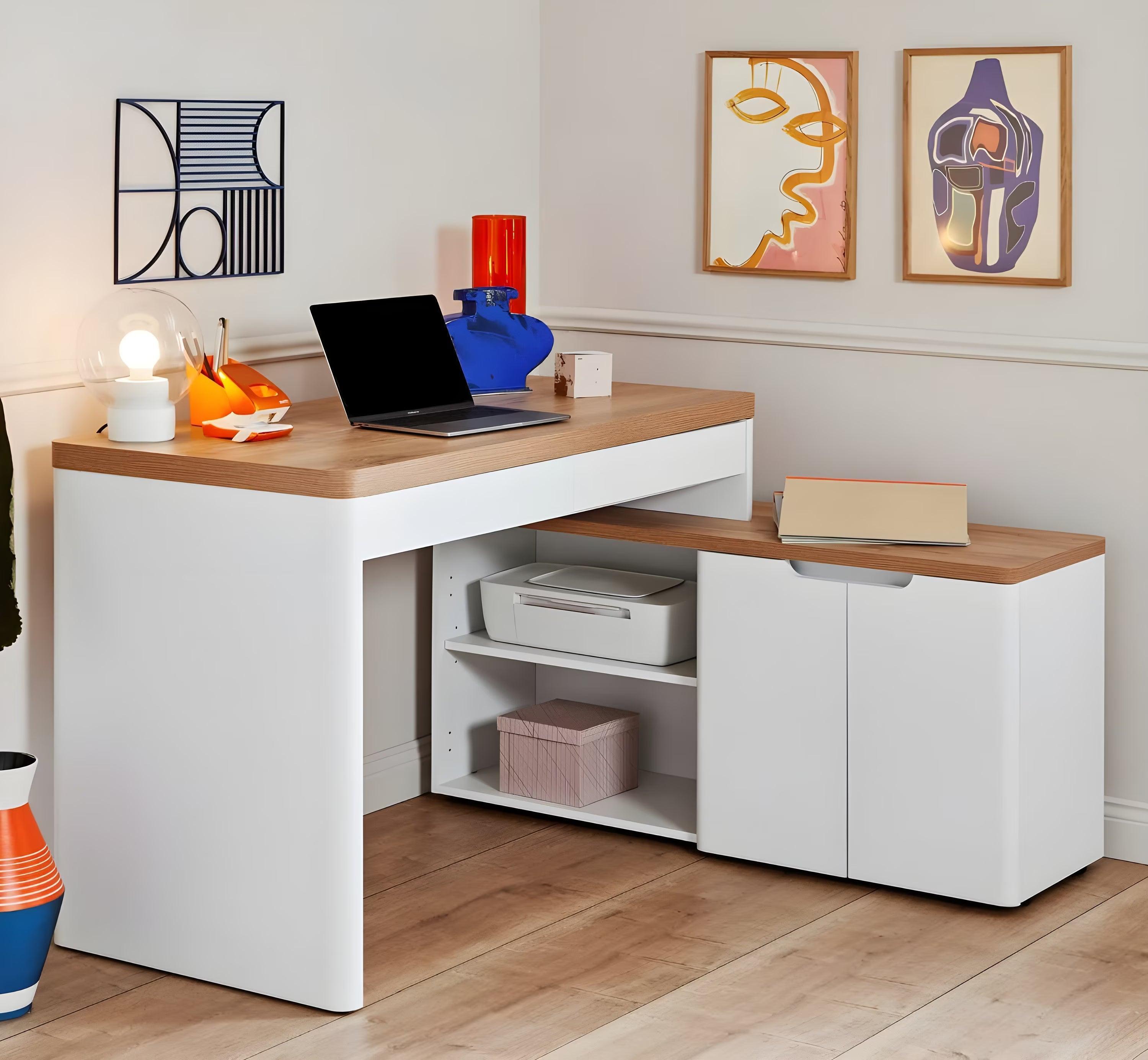 Morfield L-shaped computer Desk - YANDZ HOME