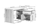 Eleanor L-shaped computer Desk - YANDZ HOME