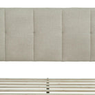 Watson Biege Upholstered Platform Bed - YANDZ HOME