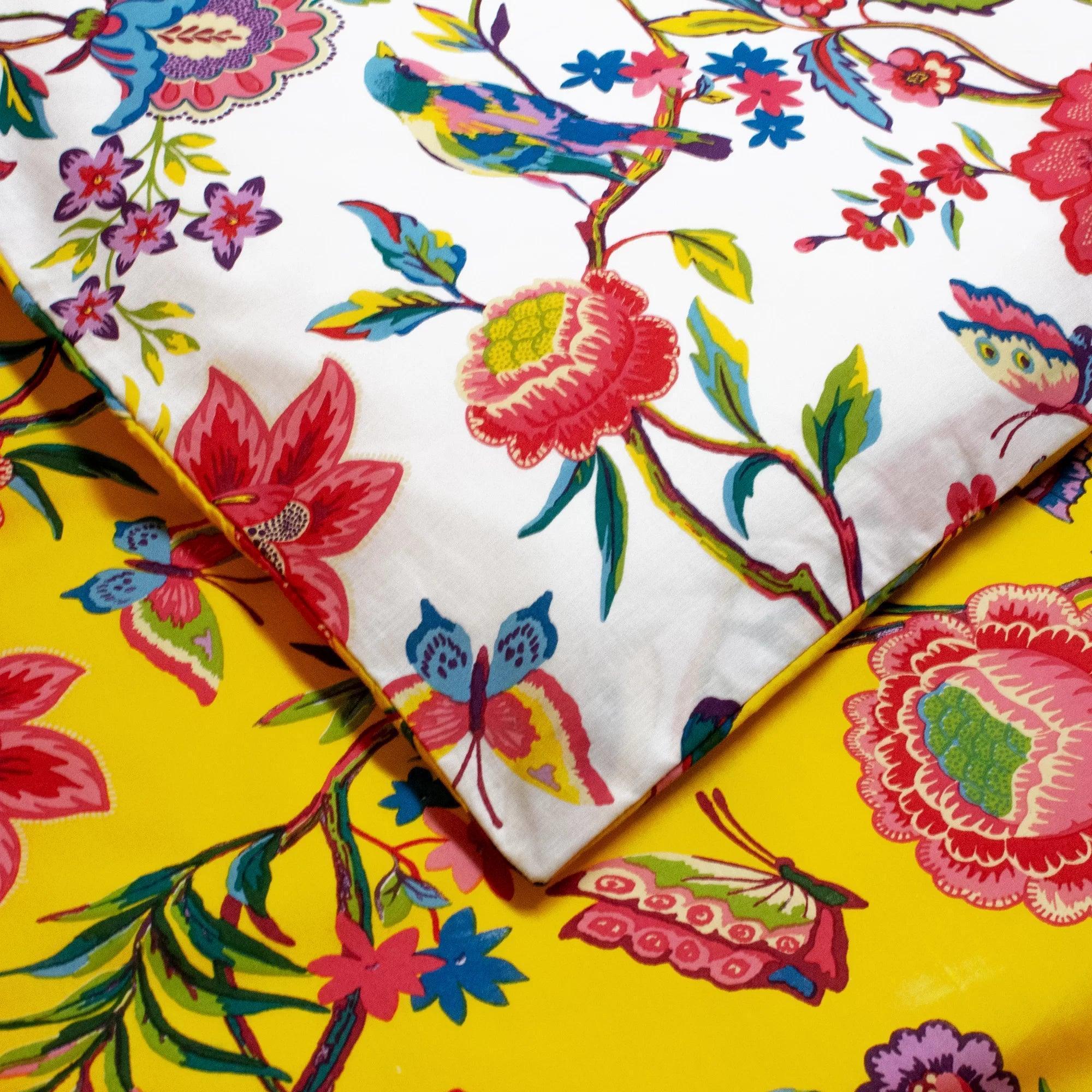 Rufus Cotton Blend Floral Duvet Cover Set with Pillowcases - YANDZ HOME