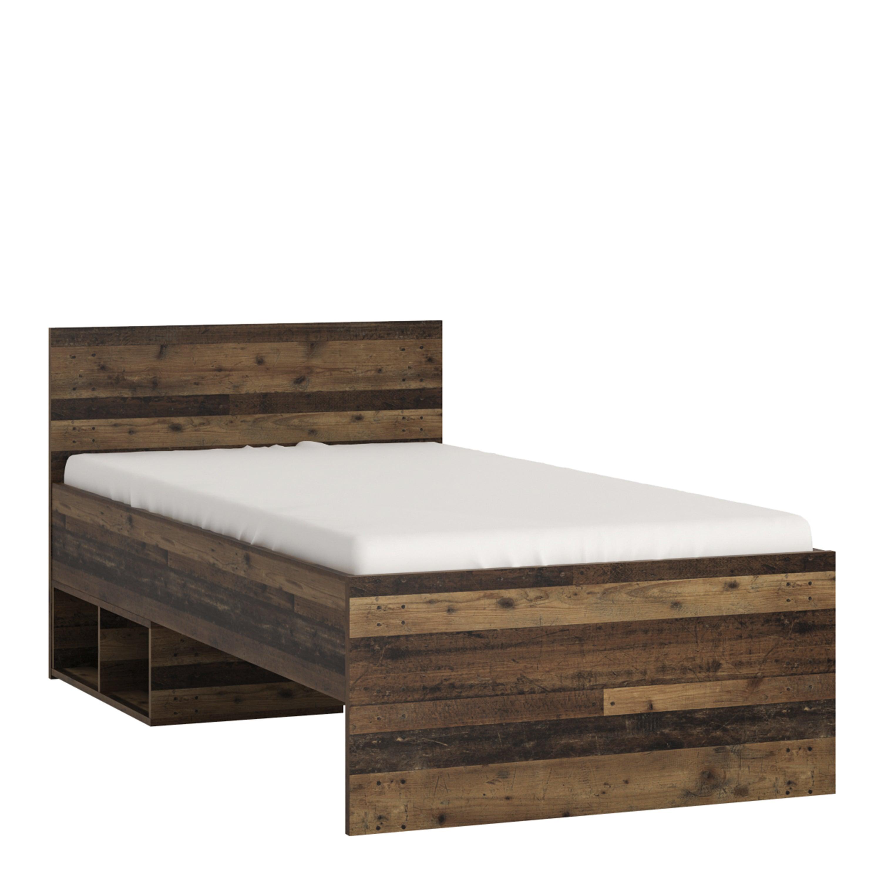 Camilla Single Bed with Storage in Walnut - YANDZ HOME