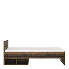 Camilla Single Bed with Storage in Walnut - YANDZ HOME