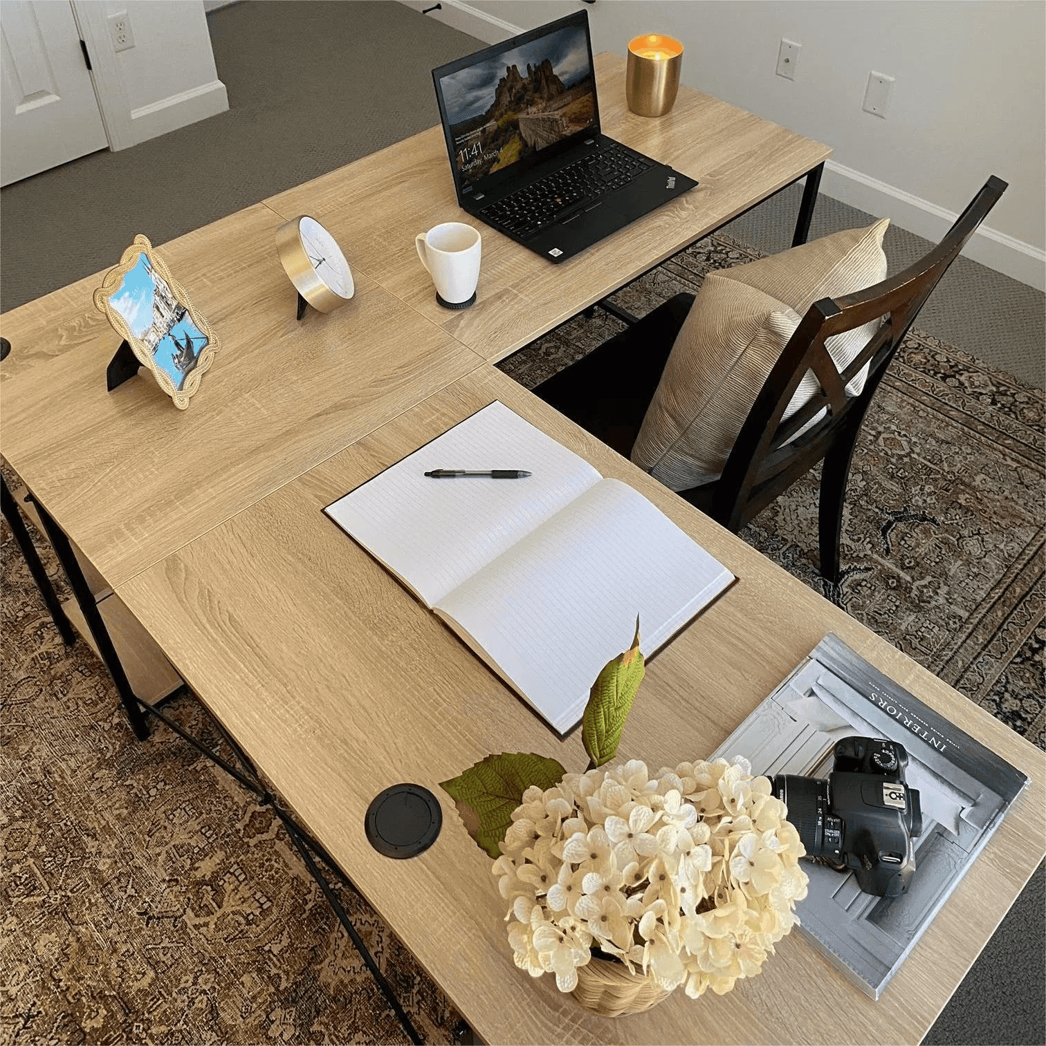 Rowland L-shaped computer Desk - YANDZ HOME