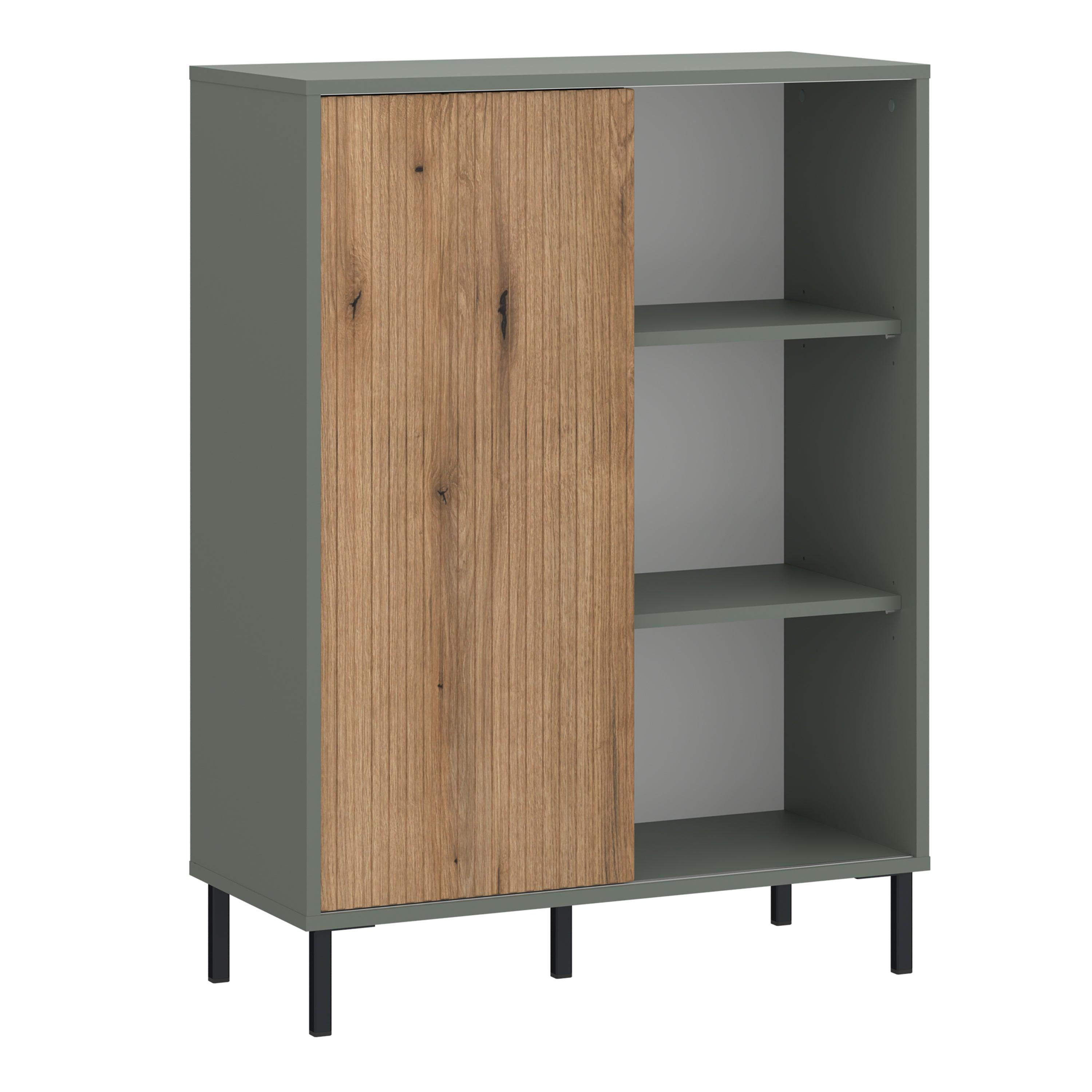 Darrow Sideboard 1 Door in Green/Oak - YANDZ HOME