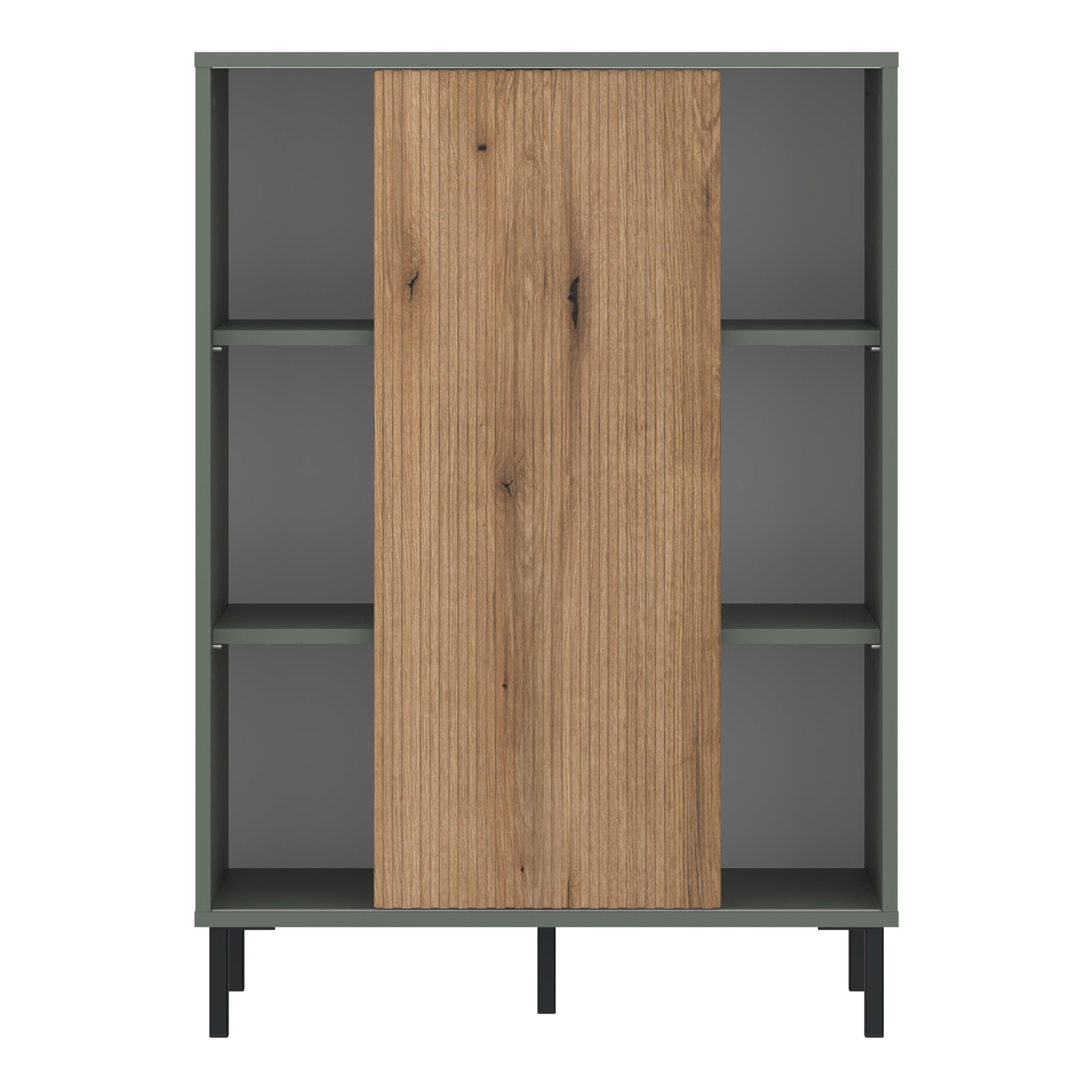 Darrow Sideboard 1 Door in Green/Oak - YANDZ HOME