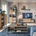 Darrow Sideboard 1 Door in Green/Oak - YANDZ HOME