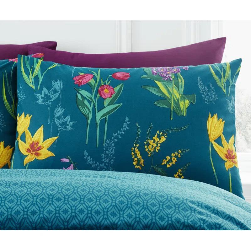 Efrebo Polyester Floral Duvet Cover Set with Pillowcases - YANDZ HOME