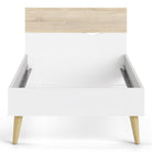 Nordic Euro Bed in White and Oak (Single, Double) - YANDZ HOME