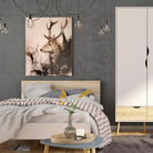 Nordic Euro Bed in White and Oak (Single, Double) - YANDZ HOME