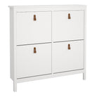 Marbella Shoe Cabinet with 4 Flip Down Doors - YANDZ HOME