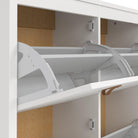 Marbella Shoe Cabinet with 4 Flip Down Doors - YANDZ HOME