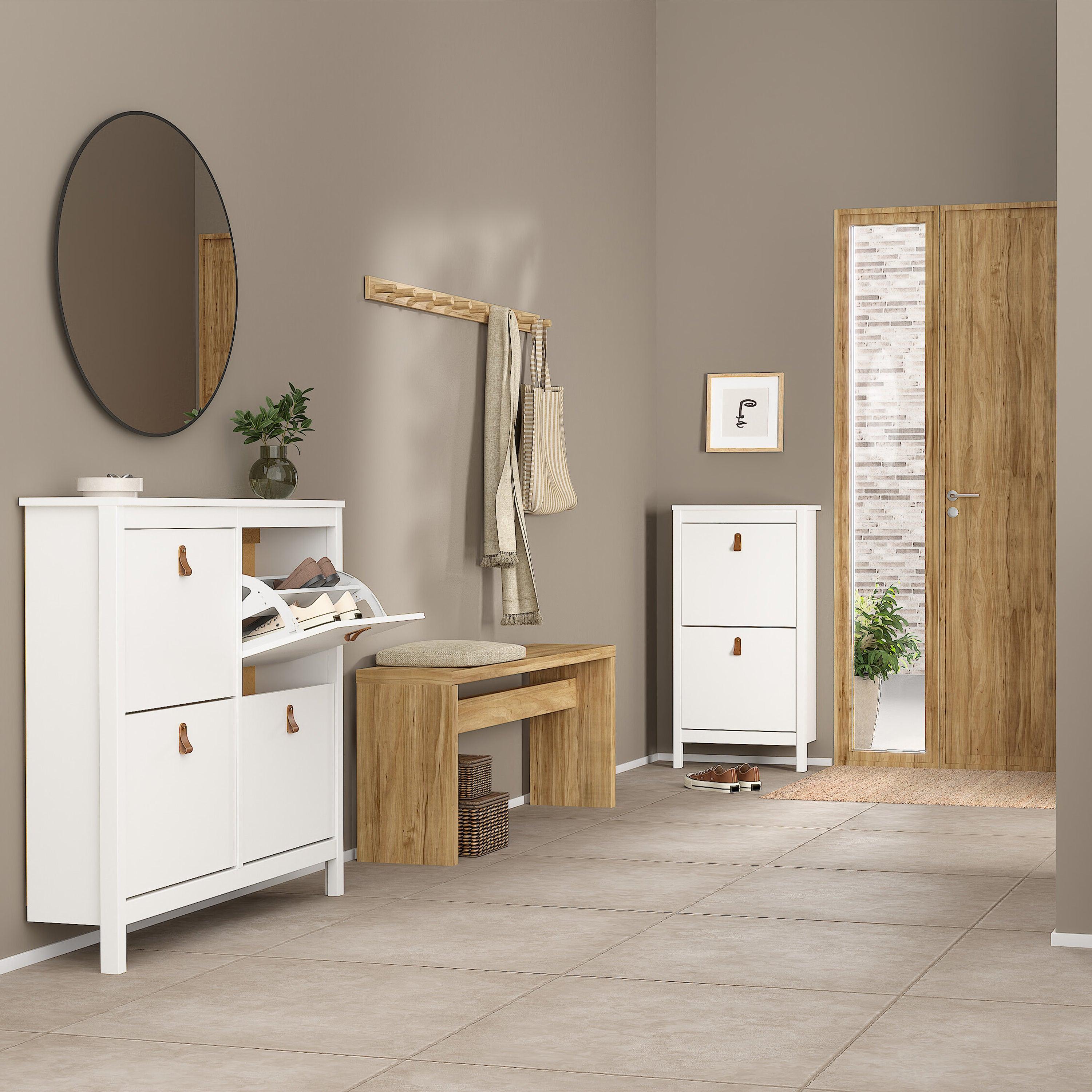 Marbella Shoe Cabinet with 4 Flip Down Doors - YANDZ HOME