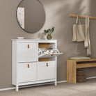 Marbella Shoe Cabinet with 4 Flip Down Doors - YANDZ HOME