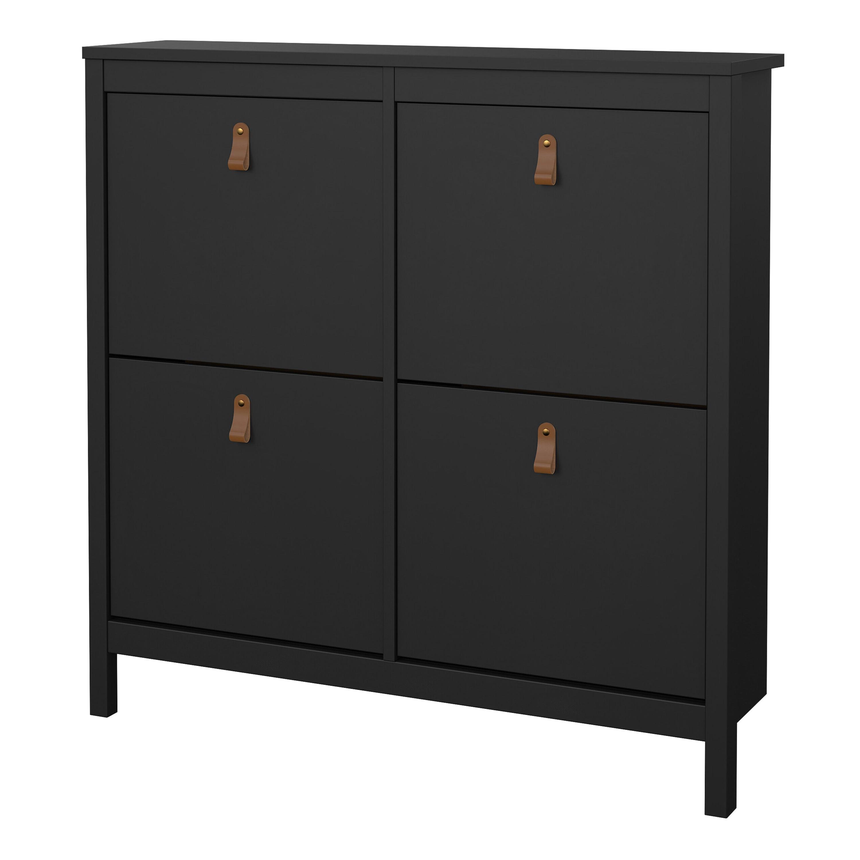 Marbella Shoe Cabinet with 4 Flip Down Doors - YANDZ HOME