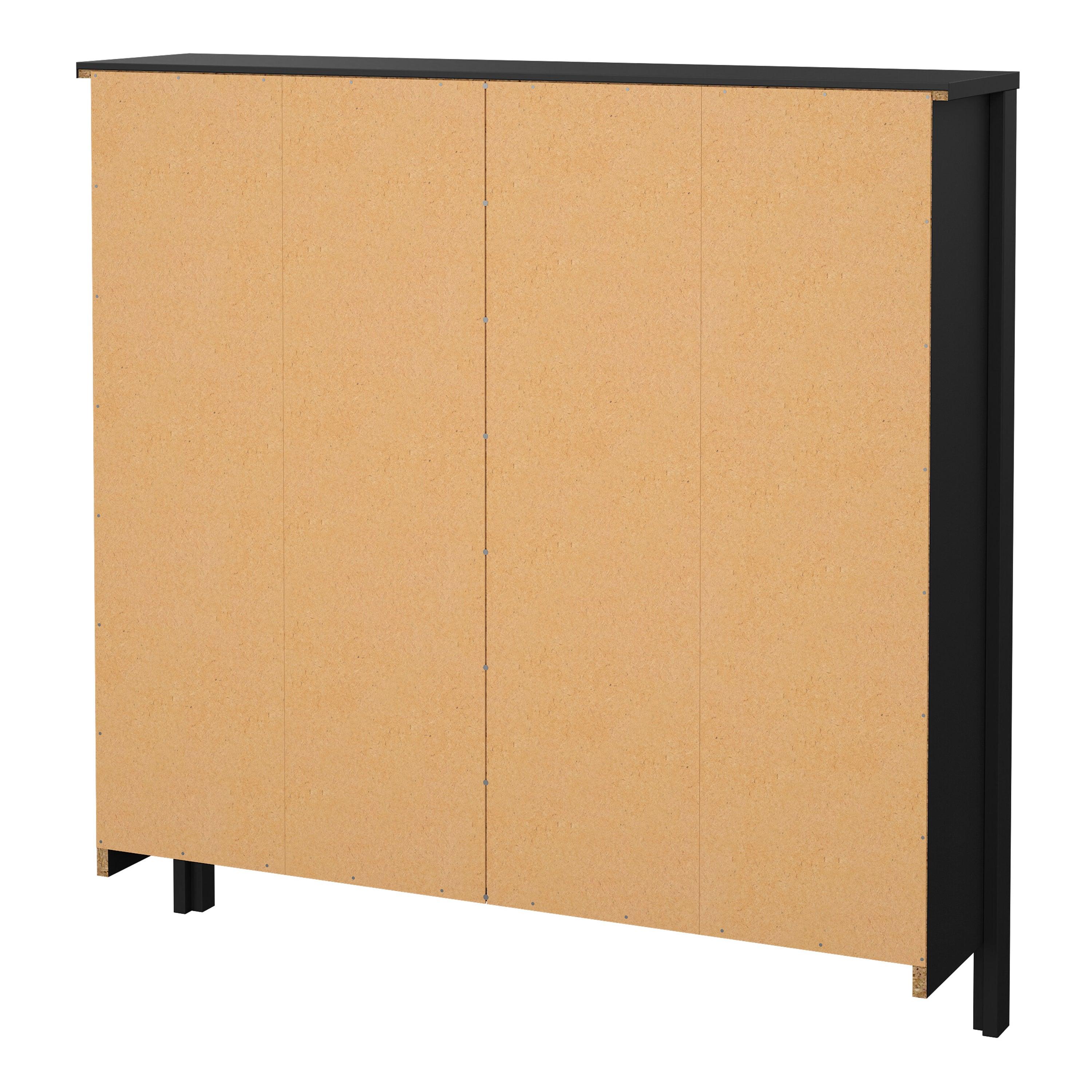 Marbella Shoe Cabinet with 4 Flip Down Doors - YANDZ HOME