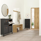 Marbella Shoe Cabinet with 4 Flip Down Doors - YANDZ HOME