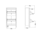 Marbella Shoe Cabinet with 2 Flip Down Doors - YANDZ HOME