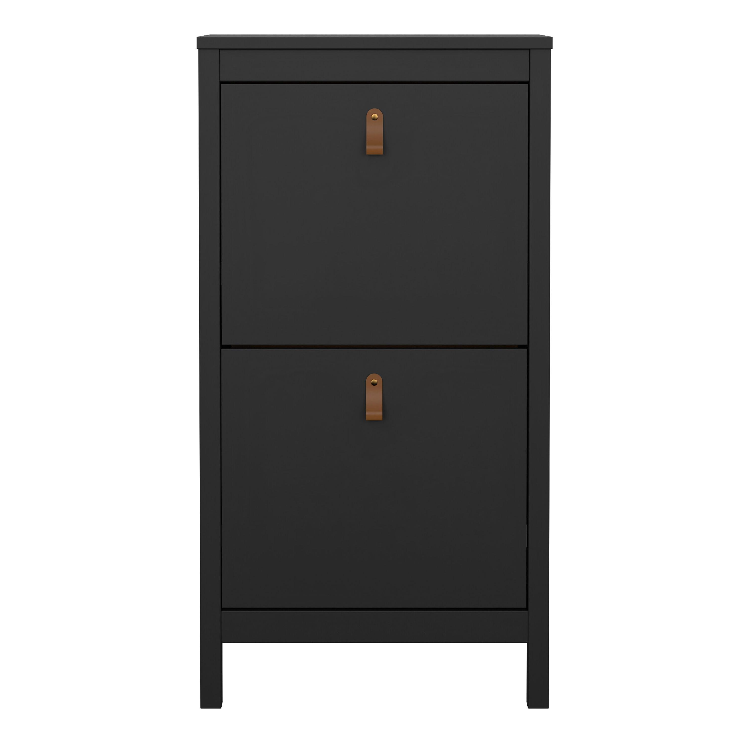 Marbella Shoe Cabinet with 2 Flip Down Doors - YANDZ HOME