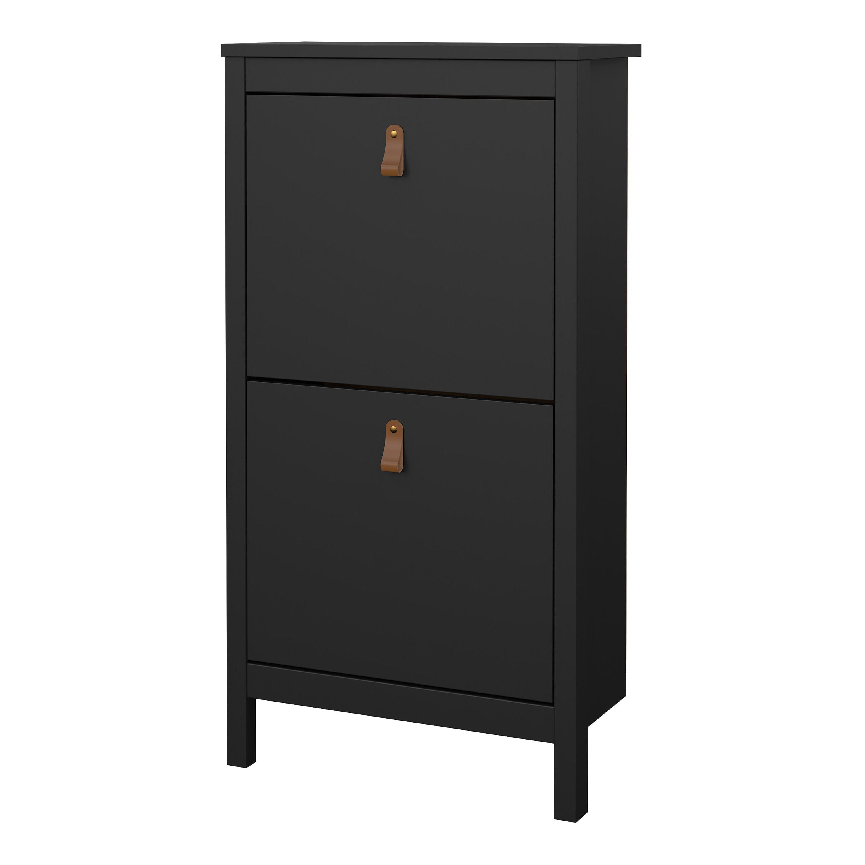 Marbella Shoe Cabinet with 2 Flip Down Doors - YANDZ HOME