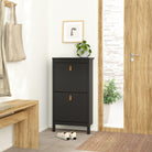 Marbella Shoe Cabinet with 2 Flip Down Doors - YANDZ HOME
