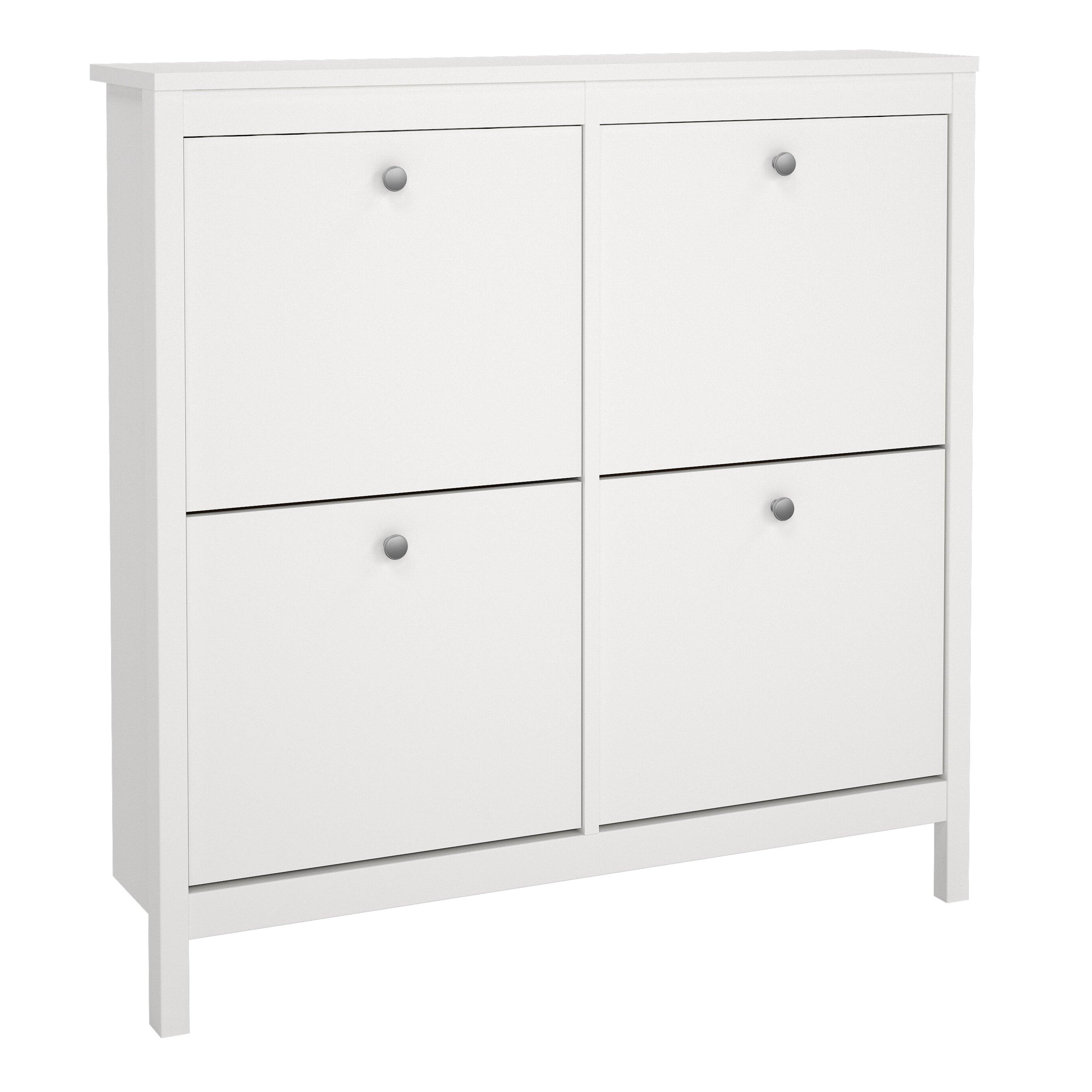 Madrid Shoe Cabinet with 4 Flip Down Doors - YANDZ HOME