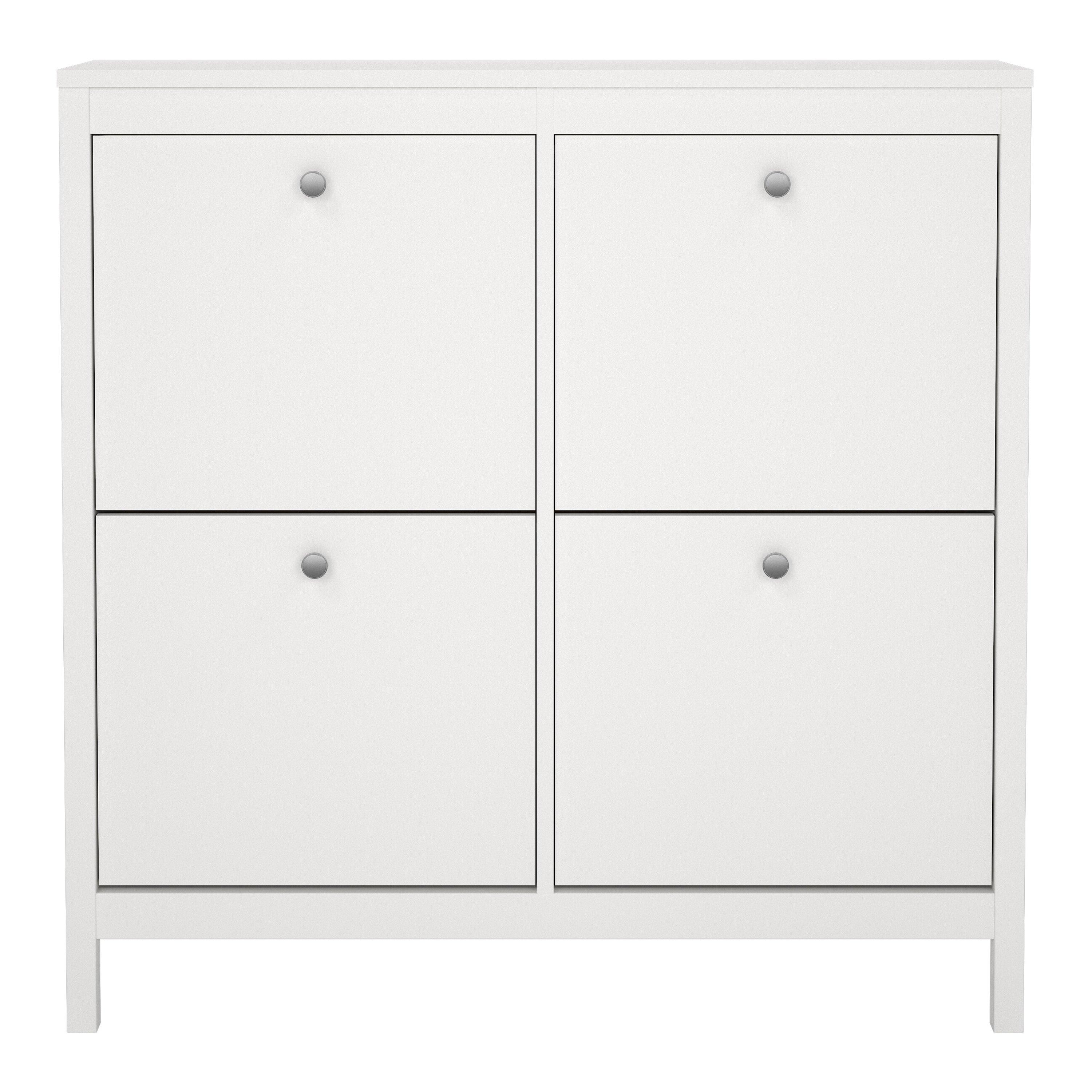 Madrid Shoe Cabinet with 4 Flip Down Doors - YANDZ HOME
