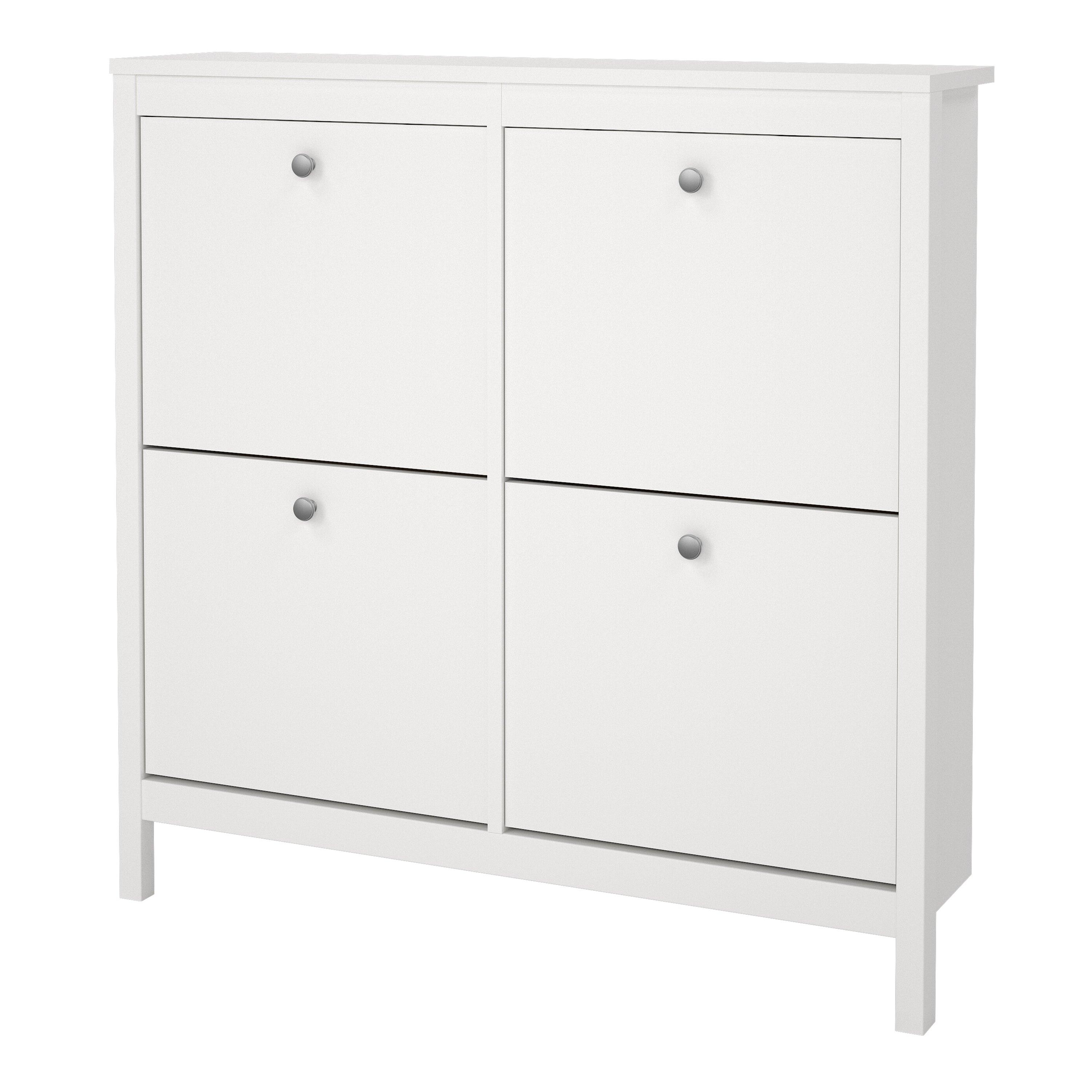Madrid Shoe Cabinet with 4 Flip Down Doors - YANDZ HOME