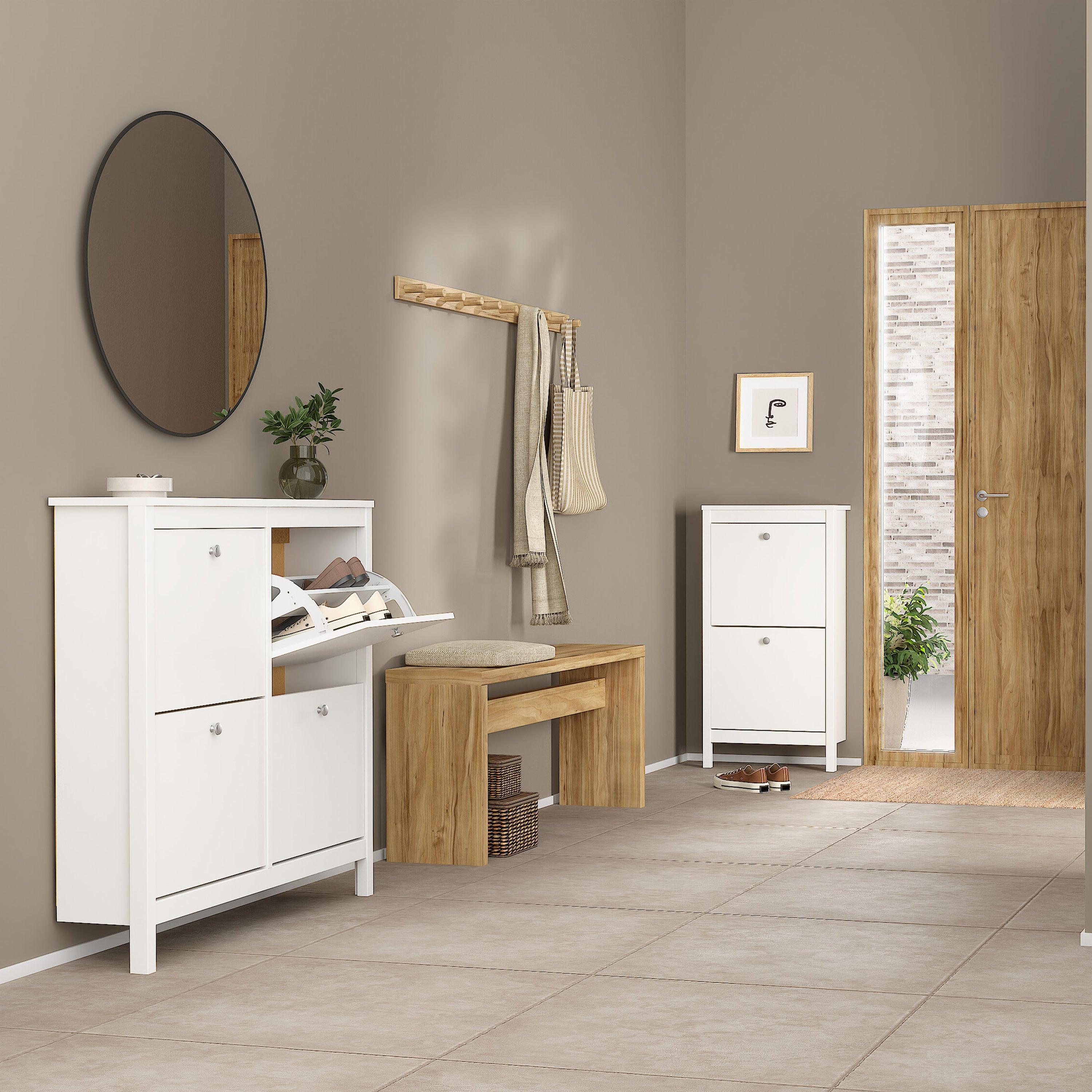 Madrid Shoe Cabinet with 4 Flip Down Doors - YANDZ HOME