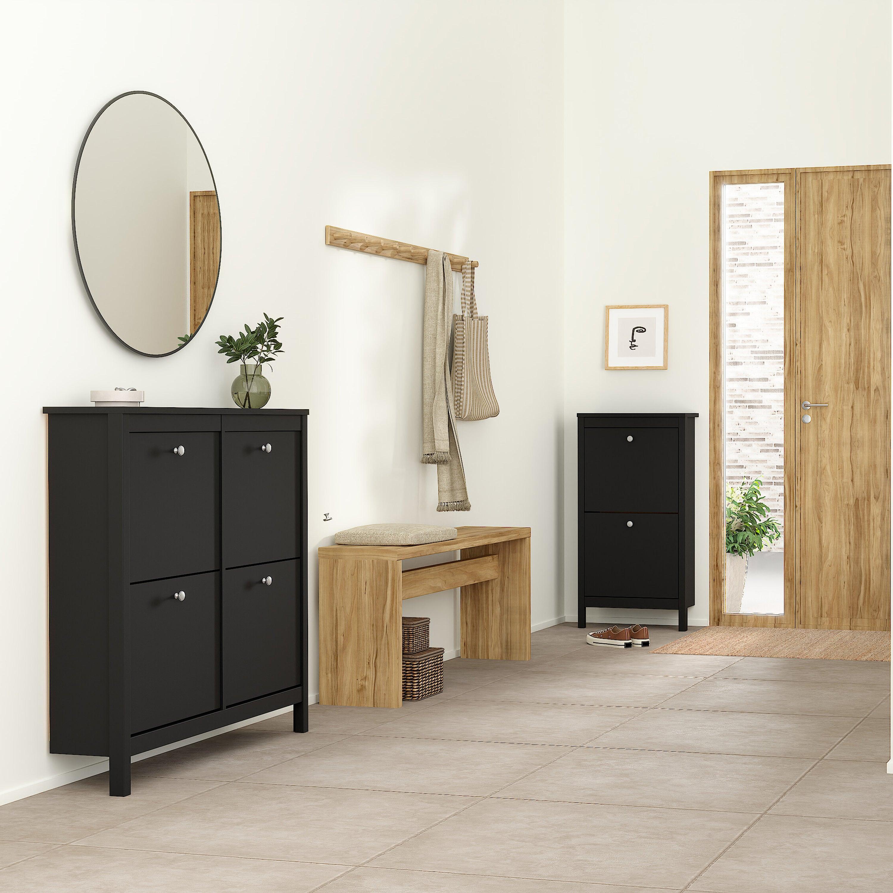 Madrid Shoe Cabinet with 4 Flip Down Doors - YANDZ HOME