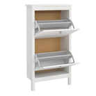 Sevilla Shoe Cabinet with 2 Flip Down Doors - YANDZ HOME