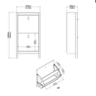 Sevilla Shoe Cabinet with 2 Flip Down Doors - YANDZ HOME