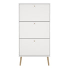 Cambry Shoe Cabinet with 3 Flip Down Doors - YANDZ HOME