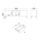 Keaton TV-Unit with 2 Doors + 1 Drawer - YANDZ HOME