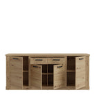 Cortez 4 Door 2 Drawer Sideboard in Artisan Oak - YANDZ HOME