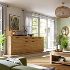 Cortez 4 Door 2 Drawer Sideboard in Artisan Oak - YANDZ HOME