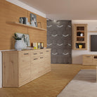 Cortez 4 Door 2 Drawer Sideboard in Artisan Oak - YANDZ HOME