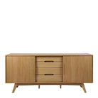 Maren Sideboard 2 Doors 4 Drawers in Oak - YANDZ HOME