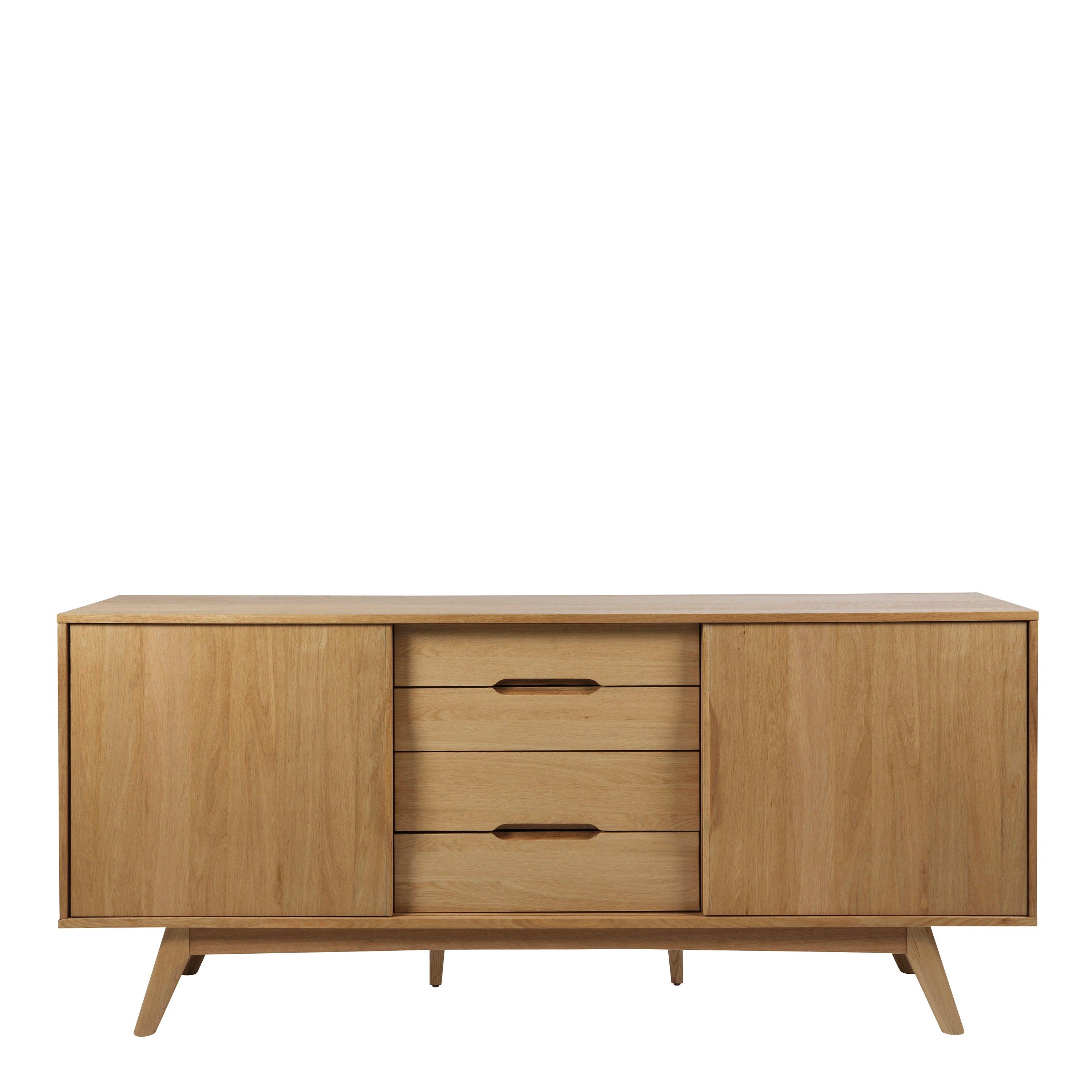 Maren Sideboard 2 Doors 4 Drawers in Oak - YANDZ HOME