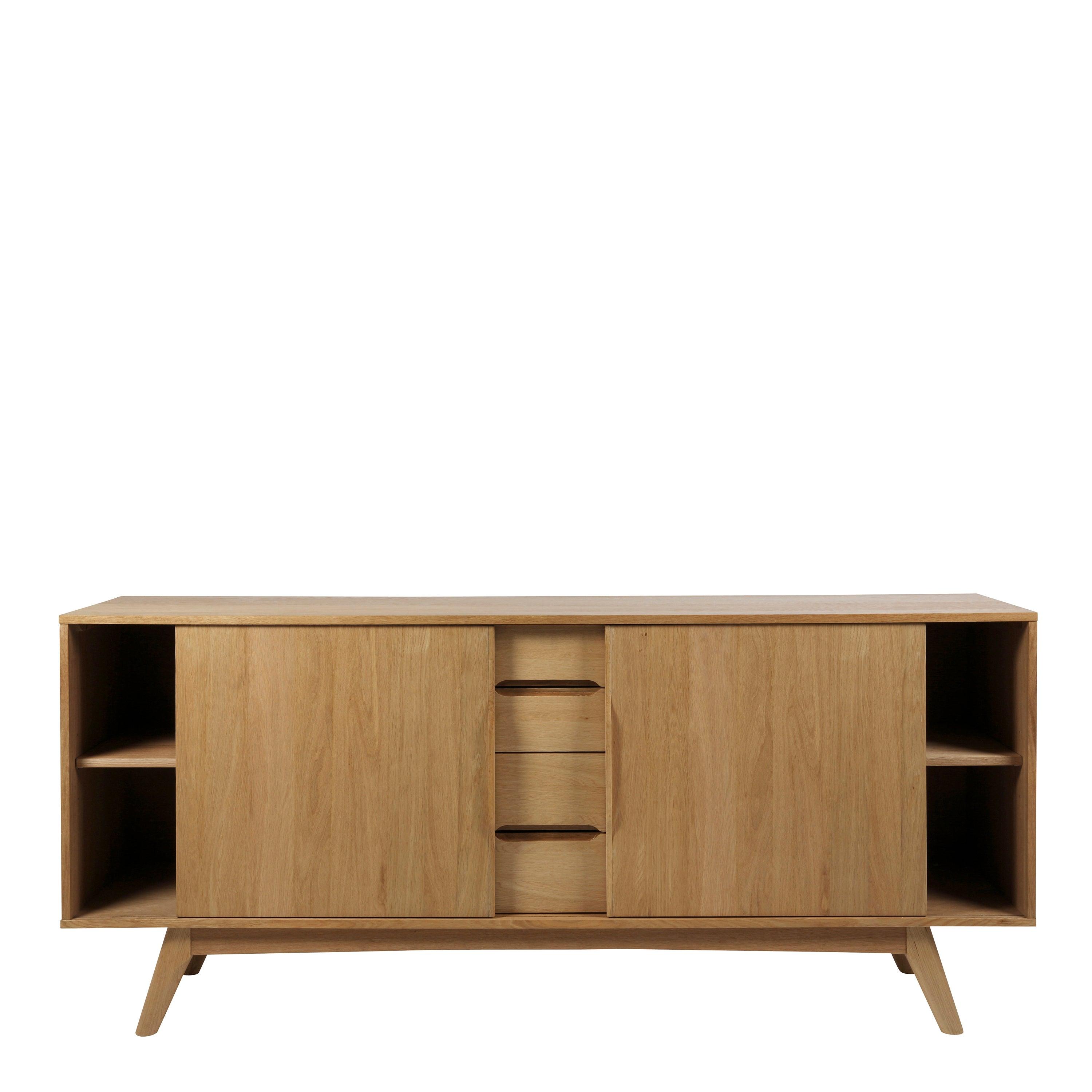 Maren Sideboard 2 Doors 4 Drawers in Oak - YANDZ HOME