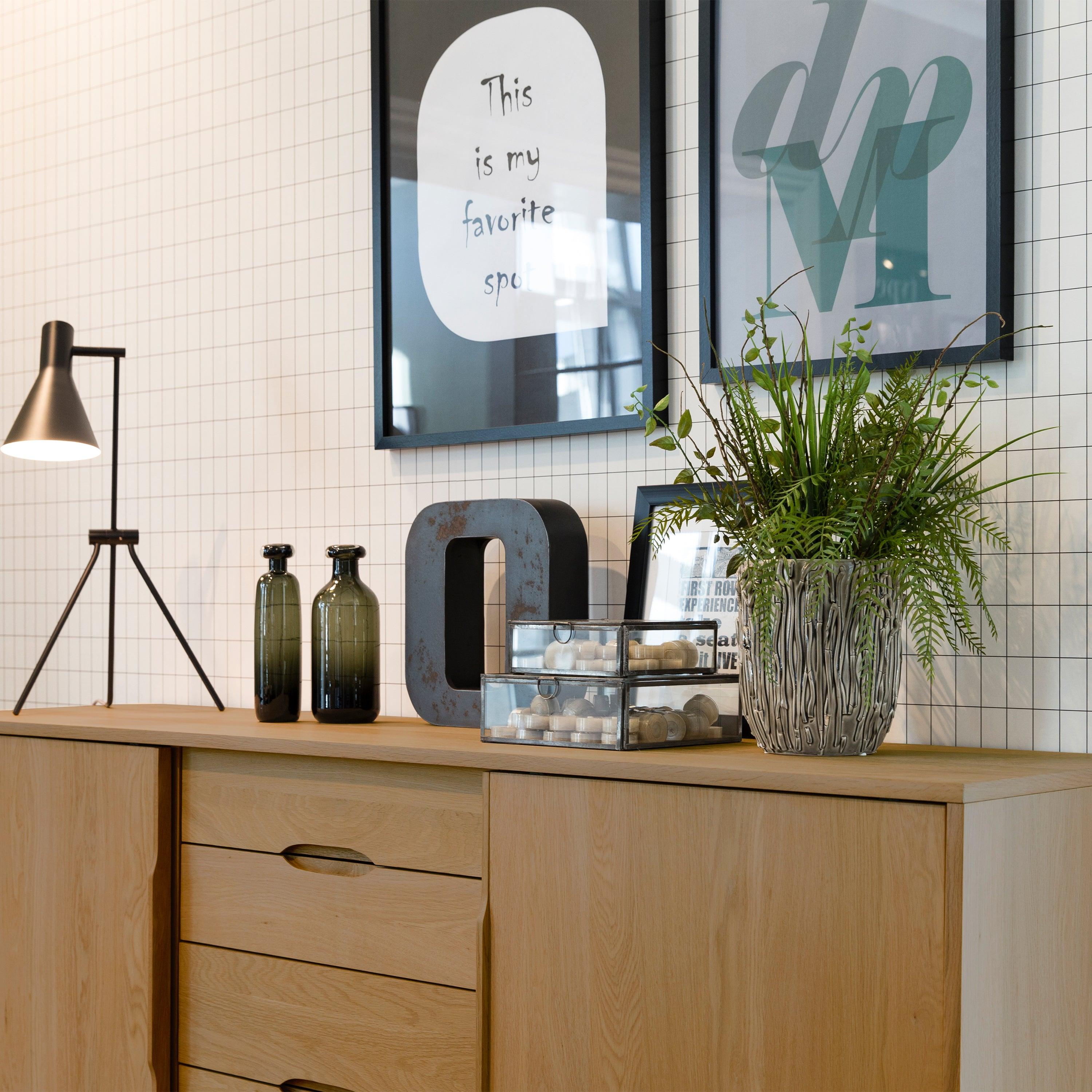 Maren Sideboard 2 Doors 4 Drawers in Oak - YANDZ HOME