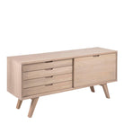 LuxeLine Sideboard with 4 Drawers and Sliding Door - YANDZ HOME