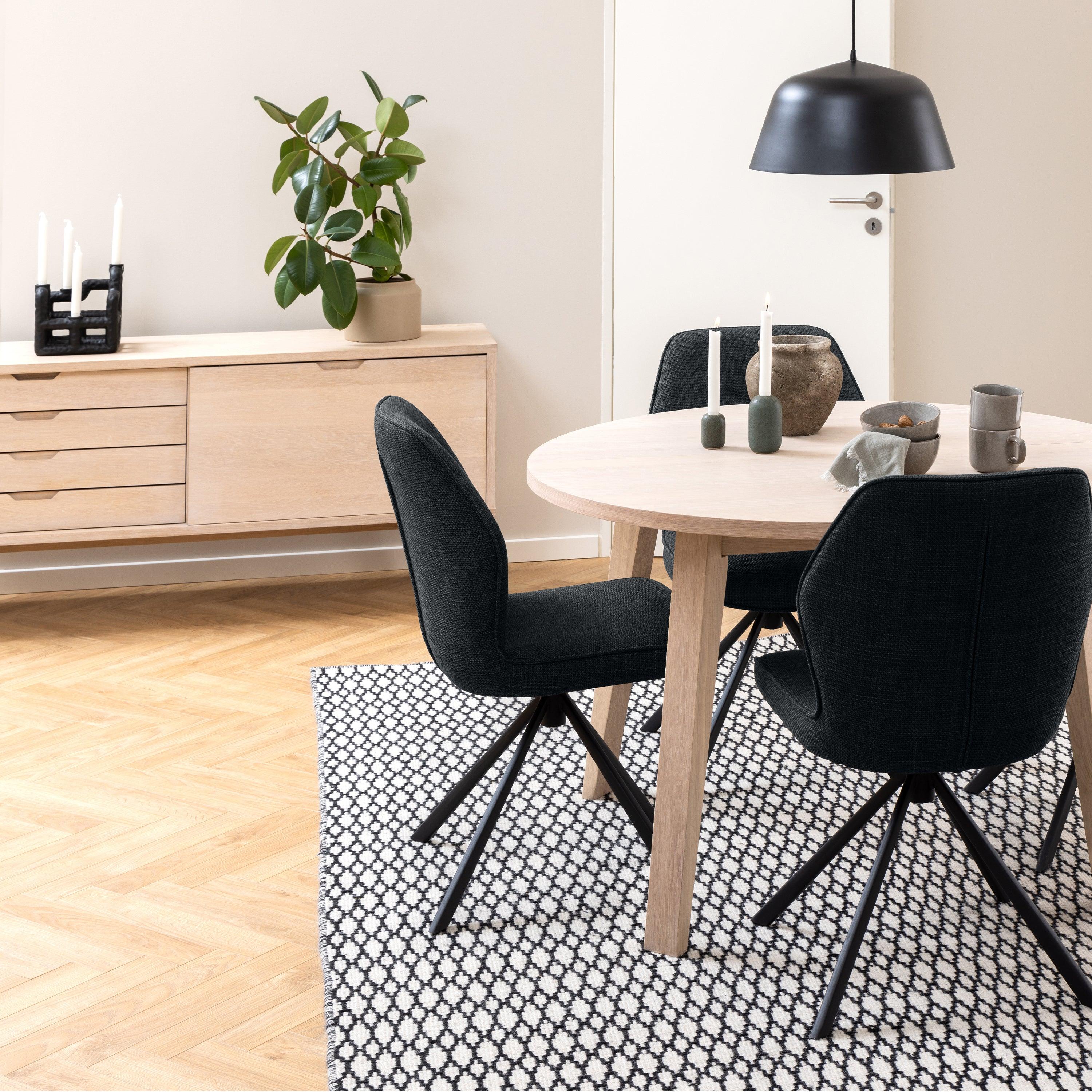 LuxeLine Sideboard with 4 Drawers and Sliding Door - YANDZ HOME
