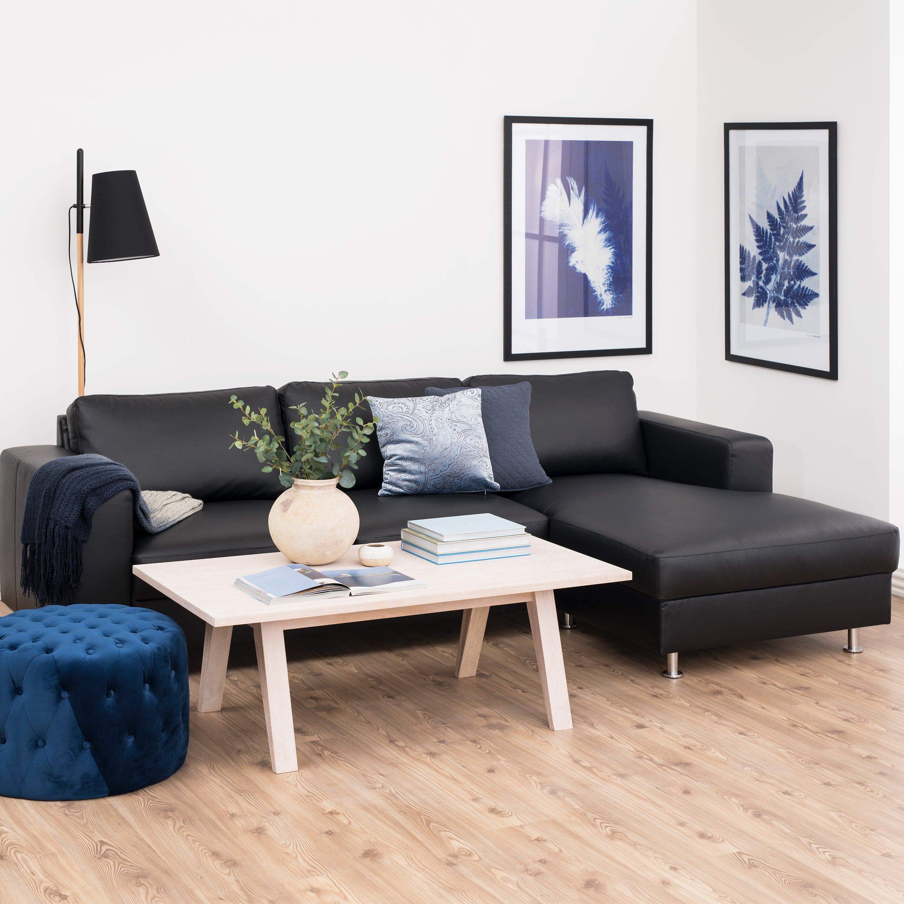 LuxeLine Coffee Table in White Oak and Smoked Oak - YANDZ HOME