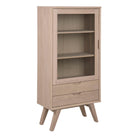 LuxeLine Display Cabinet with 2 Drawers and 2 Shelves - YANDZ HOME