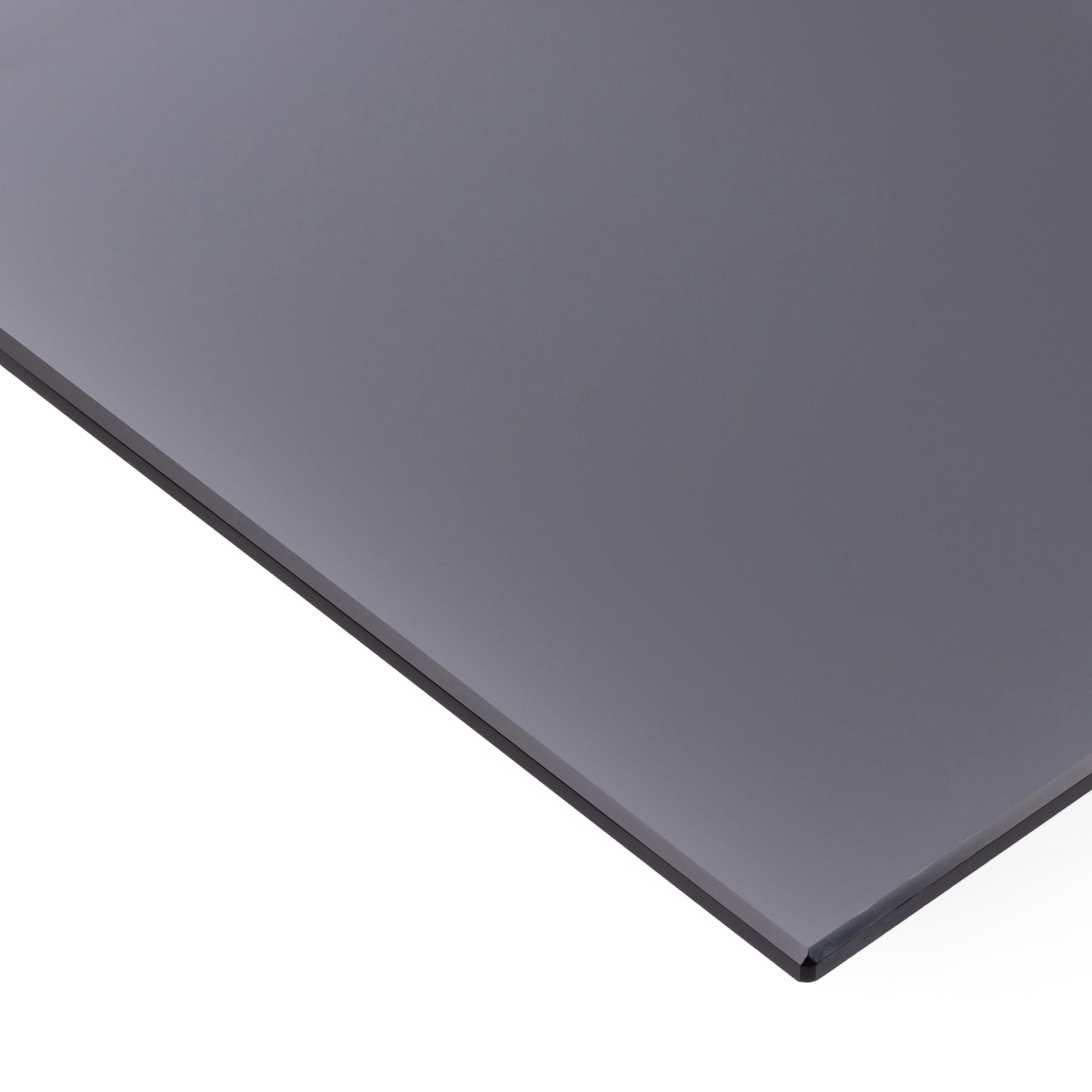 Talon Round Coffee Table – Black with Smoked Glass Top (75 cm) - YANDZ HOME
