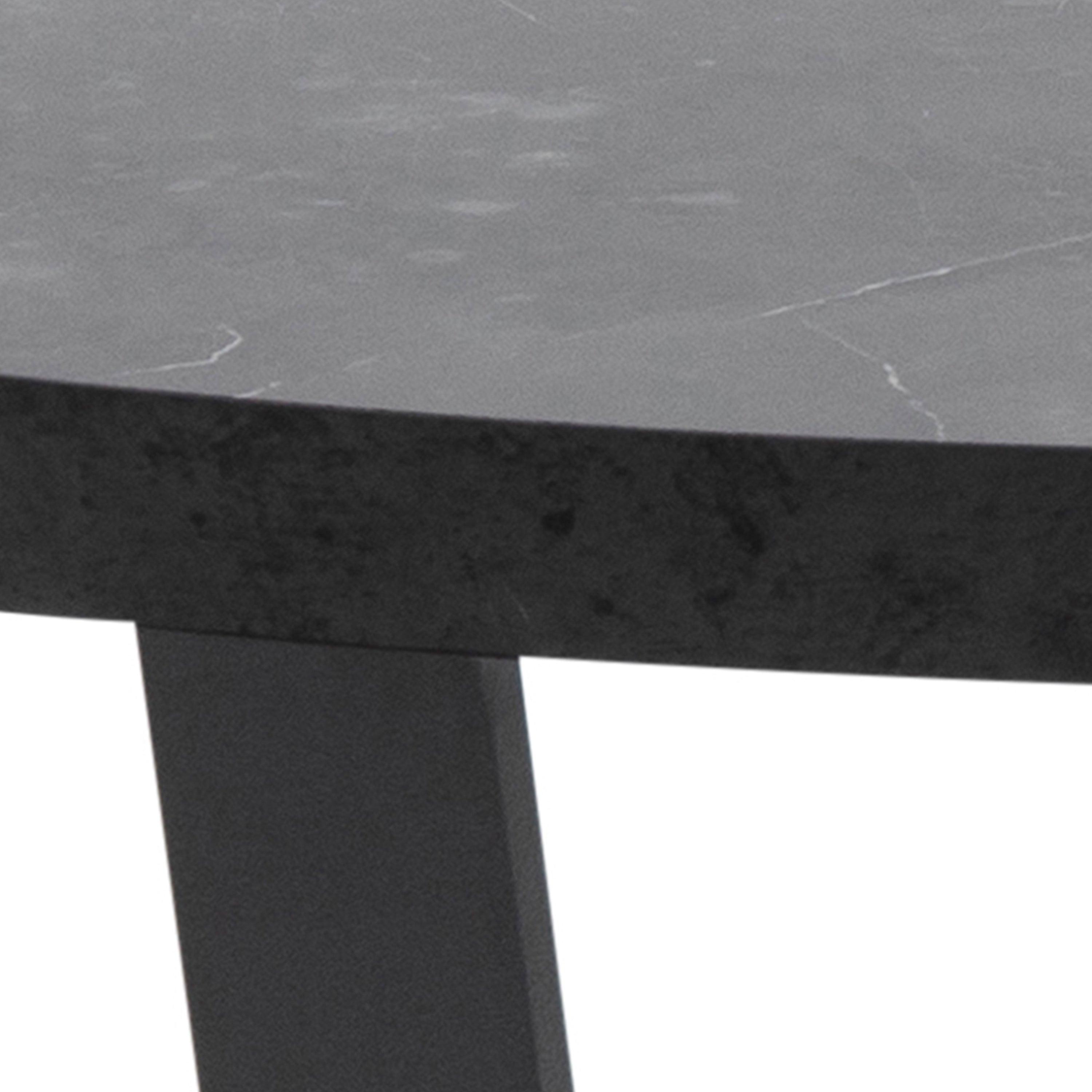 Bella Round Coffee Table with Black Marble Effect - YANDZ HOME