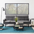Victoria Round Coffee Table with Smoked Glass Top - YANDZ HOME