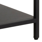 Sophia Asymmetrical Bookcase with 3 Shelves in Matt Black - YANDZ HOME